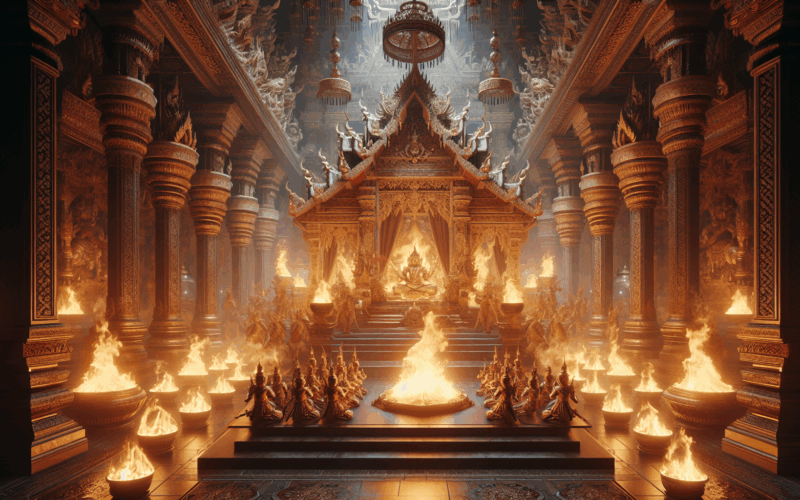 ส่องเลขเด็ดจากพิธีลุยไฟรอบ 10 ปี ศาลเจ้าแม่ทับทิมพิชัย